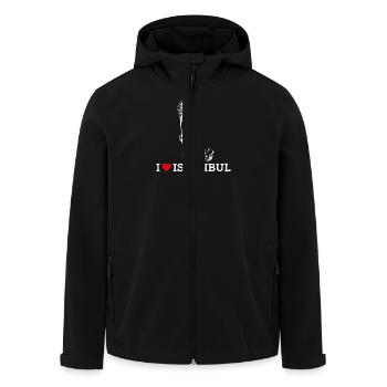 I Love Istanbul Turkey Pun Statue Of Liberty Lover - Men’s Recycled Softshell Jacket by Stanley/Stella - black - Front - AI Model Male 185 light (185cm)