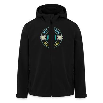 Abitur MIT ABSTAND DIE BESTEN ABI Lustiges - Recycelte Männer Softshell-Jacke von Stanley/Stella - Schwarz - Vorne - AI Model Male 185 light (185cm)