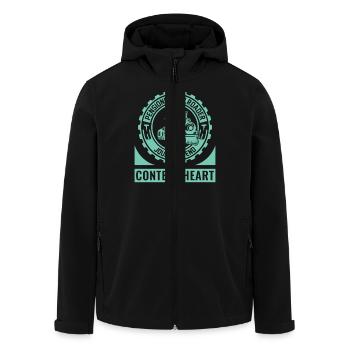 Eisenbahn Zugführer Rente Rentner Zug - Recycelte Männer Softshell-Jacke von Stanley/Stella - Schwarz - Vorne - AI Model Male 185 light (185cm)