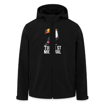 Toucan St Me Funny Toucan Saying - Men’s Recycled Softshell Jacket by Stanley/Stella - black - Front - AI Model Male 185 light (185cm)