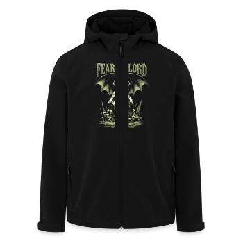 Cthulhu, Fear The Lord, Vintage Cthulhu Mythos - Men’s Recycled Softshell Jacket by Stanley/Stella - black - Front - AI Model Male 185 light (185cm)