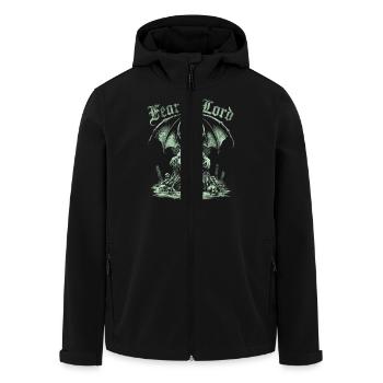 Cthulhu, Fear The Lord, Grunge Cthulhu Mythos - Men’s Recycled Softshell Jacket by Stanley/Stella - black - Front - AI Model Male 185 light (185cm)