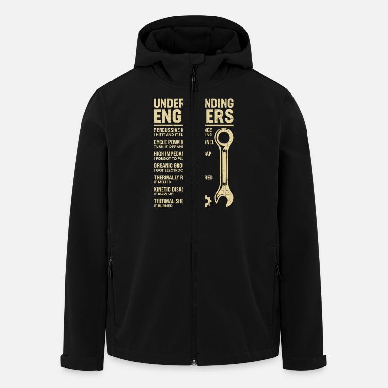 UNDERSTANDING ENGINEERS - Men’s Recycled Softshell Jacket by Stanley/Stella - black