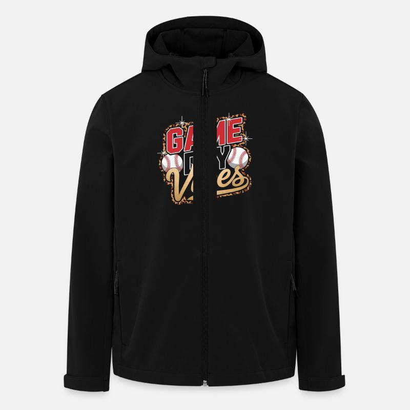 Baseball - Men’s Recycled Softshell Jacket by Stanley/Stella - black