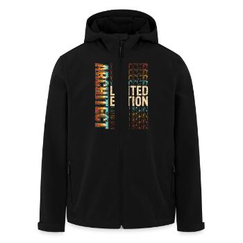 Architekt - Recycelte Männer Softshell-Jacke von Stanley/Stella - Schwarz - Vorne - AI Model Male 185 light (185cm)