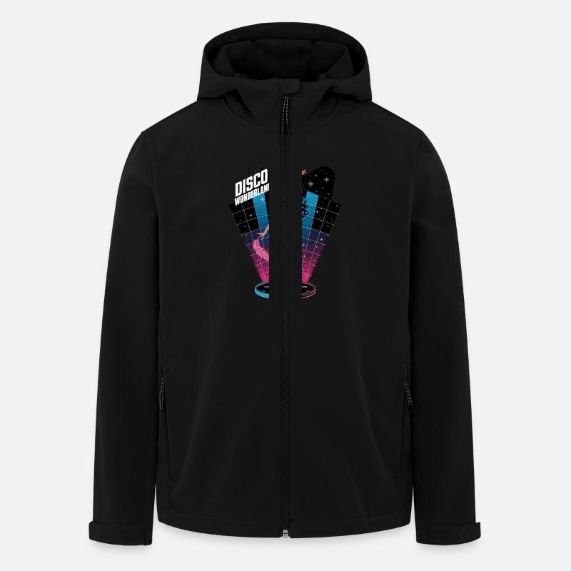 Disco Wonderland Retro Glamour Dance - Men’s Recycled Softshell Jacket by Stanley/Stella - black