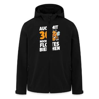 30. Geburtstag 30 Jahre Flottes Bienchen Frau - Recycelte Männer Softshell-Jacke von Stanley/Stella - Schwarz - Vorne - AI Model Male 185 light (185cm)