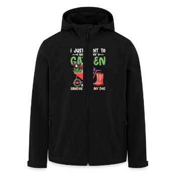 I Just Want To Work In My Garden Gardening Botanic - Recycelte Männer Softshell-Jacke von Stanley/Stella - Schwarz - Vorne - AI Model Male 185 light (185cm)