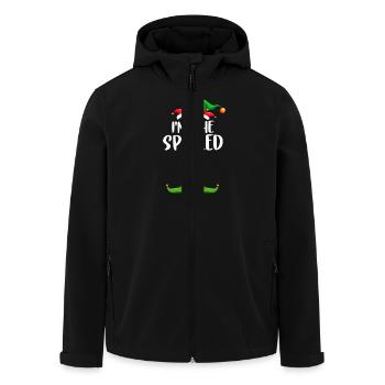 I'm The Spoiled Elf Shirt Matching Family - Men’s Recycled Softshell Jacket by Stanley/Stella - black - Front - AI Model Male 185 light (185cm)
