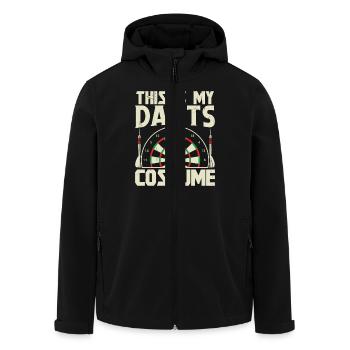 Dart Dartspieler Dartspiel Herren - Recycelte Männer Softshell-Jacke von Stanley/Stella - Schwarz - Vorne - AI Model Male 185 light (185cm)
