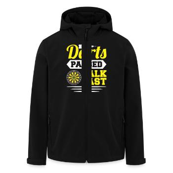 Dart Dartspieler Dartspiel Herren - Recycelte Männer Softshell-Jacke von Stanley/Stella - Schwarz - Vorne - AI Model Male 185 light (185cm)