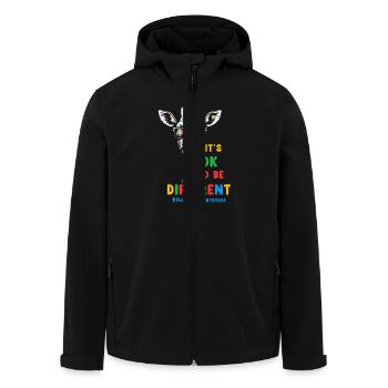 Autisme Autiste - Veste softshell homme en polyester recyclé Stanley/Stella - noir - Devant - AI Model Male 185 light (185cm)