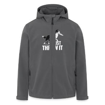 Il suffit de le lancer Frisbee Dog Game - Veste softshell homme en polyester recyclé Stanley/Stella - charbon - Devant - AI Model Male 185 light (185cm)