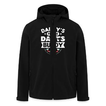 Dart Dartspieler Dartspiel Herren - Recycelte Männer Softshell-Jacke von Stanley/Stella - Schwarz - Vorne - AI Model Male 185 light (185cm)