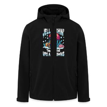 Jellyfishin' Through The Ups and Downs - Recycelte Männer Softshell-Jacke von Stanley/Stella - Schwarz - Vorne - AI Model Male 185 light (185cm)