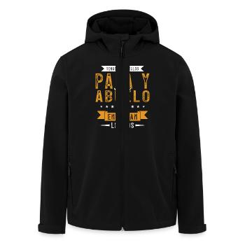 J’ai deux titres Papa et Drôle de grand-père - Veste softshell homme en polyester recyclé Stanley/Stella - noir - Devant - AI Model Male 185 light (185cm)