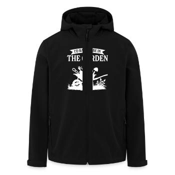 Je préfère être dans le jardin - Veste softshell homme en polyester recyclé Stanley/Stella - noir - Devant - AI Model Male 185 light (185cm)