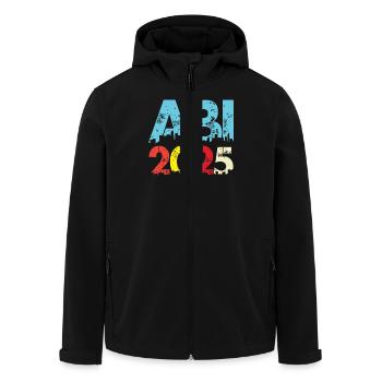 ABI 2025 Abitur Abschluss Lustiges Abiturienten - Recycelte Männer Softshell-Jacke von Stanley/Stella - Schwarz - Vorne - AI Model Male 185 light (185cm)