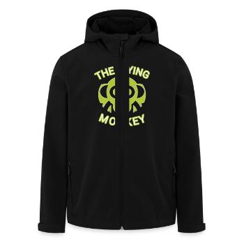 Le Singe Volant Vert - Veste softshell homme en polyester recyclé Stanley/Stella - noir - Devant - AI Model Male 185 light (185cm)