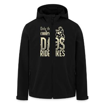 Coolest Dad's Ride Bikes - Men’s Recycled Softshell Jacket by Stanley/Stella - black - Front - AI Model Male 185 light (185cm)