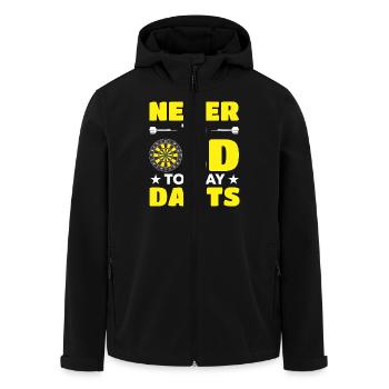 Dart Dartspieler Dartspiel Herren - Recycelte Männer Softshell-Jacke von Stanley/Stella - Schwarz - Vorne - AI Model Male 185 light (185cm)