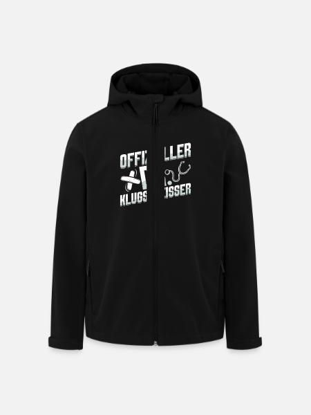 Doktortitel OFFIZIELLER DR. KLUGSCHEIßER Lustiges - Recycelte Männer Softshell-Jacke von Stanley/Stella - Schwarz