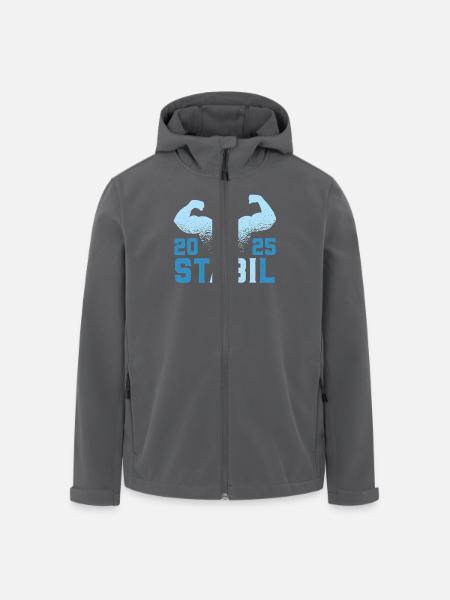 Abitur Abschluss 2025 ST ABI L Lustiges Abi - Recycelte Männer Softshell-Jacke von Stanley/Stella - Schwarz