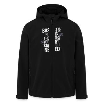 Bass Gitarrist Musiker Gear Funk Rock Jazz - Recycelte Männer Softshell-Jacke von Stanley/Stella - Schwarz - Vorne - AI Model Male 185 light (185cm)