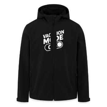 Vacation Mode On für Reisefans und - Recycelte Männer Softshell-Jacke von Stanley/Stella - Schwarz - Vorne - AI Model Male 185 light (185cm)
