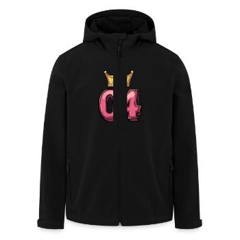 Couronne de maillot à 4 chiffres - Veste softshell homme en polyester recyclé Stanley/Stella - noir - Devant - AI Model Male 185 light (185cm)
