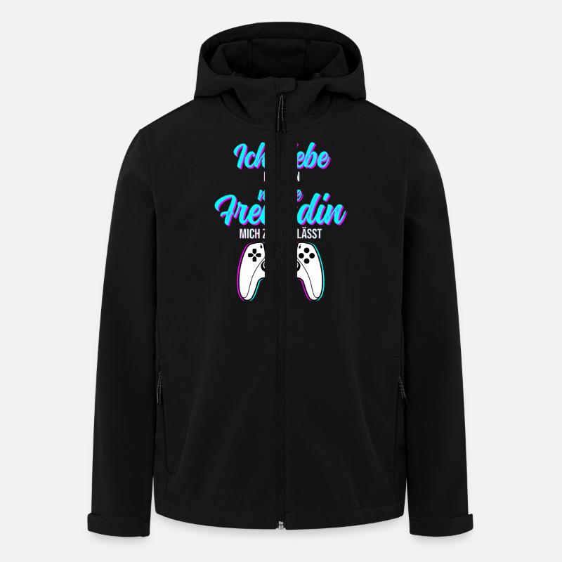 Gaming Valentin - Recycelte Männer Softshell-Jacke von Stanley/Stella - Schwarz
