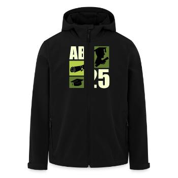 ABITUR 2025 ABI Geschafft Abiturient Lustiges - Recycelte Männer Softshell-Jacke von Stanley/Stella - Schwarz - Vorne - AI Model Male 185 light (185cm)