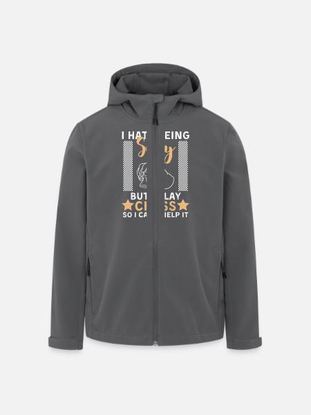 Funny Chess Saying Chess Player - Men’s Recycled Softshell Jacket by Stanley/Stella - black