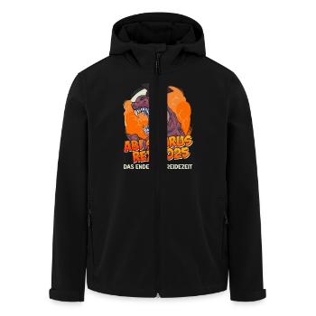 Abitur ABI SAURUS REX 2025 Abitur Lustiges - Recycelte Männer Softshell-Jacke von Stanley/Stella - Schwarz - Vorne - AI Model Male 185 light (185cm)