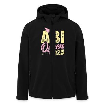 ABI QUEEN 2025 Abiturientin Abitur Geschafft - Recycelte Männer Softshell-Jacke von Stanley/Stella - Schwarz - Vorne - AI Model Male 185 light (185cm)