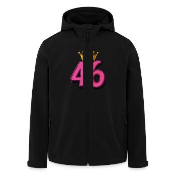 46 Numéro Jersey Couronne - Veste softshell homme en polyester recyclé Stanley/Stella - noir - Devant - AI Model Male 185 light (185cm)