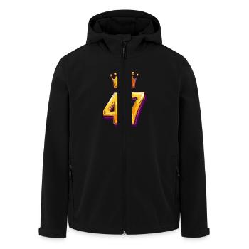 47 Numéro Jersey Couronne - Veste softshell homme en polyester recyclé Stanley/Stella - noir - Devant - AI Model Male 185 light (185cm)