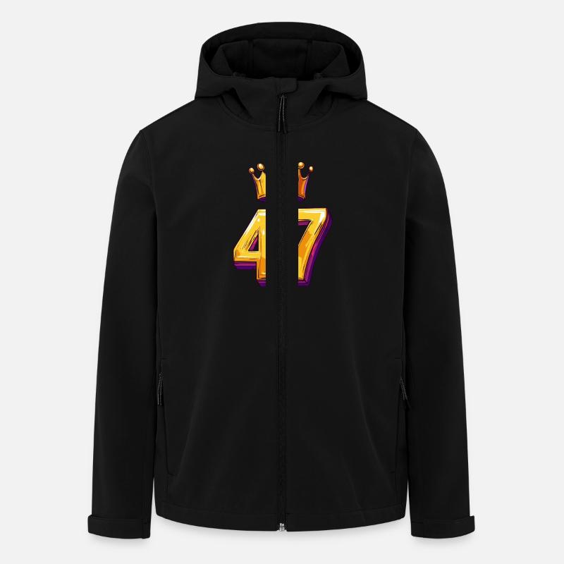 47 Number Jersey Crown - Men’s Recycled Softshell Jacket by Stanley/Stella - black