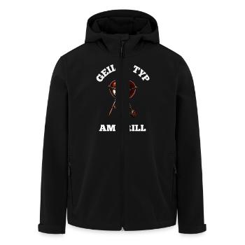 Guy At The Grill Drôle BBQ Grillades Cadeau - Veste softshell homme en polyester recyclé Stanley/Stella - noir - Devant - AI Model Male 185 light (185cm)