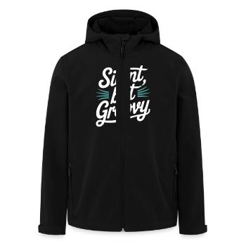Bass Gitarrist Musiker Gear Funk Rock Jazz - Recycelte Männer Softshell-Jacke von Stanley/Stella - Schwarz - Vorne - AI Model Male 185 light (185cm)