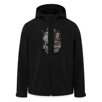 Rockabilly Culture Retro Musikstil - Recycelte Männer Softshell-Jacke von Stanley/Stella - Schwarz - Vorne - AI Model Male 185 light (185cm)