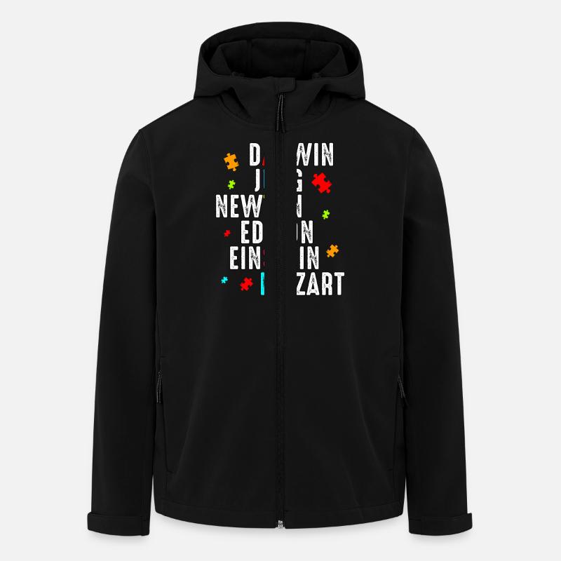 Autism - Men’s Recycled Softshell Jacket by Stanley/Stella - black