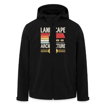 Architekt - Recycelte Männer Softshell-Jacke von Stanley/Stella - Schwarz - Vorne - AI Model Male 185 light (185cm)