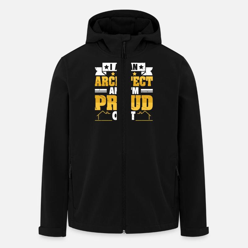 architecte - Veste softshell homme en polyester recyclé Stanley/Stella - noir
