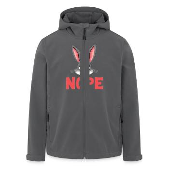 Lapin Conception d’animaux sarcastiques - Veste softshell homme en polyester recyclé Stanley/Stella - noir - Devant - AI Model Male 185 light (185cm)