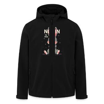 Lapin Conception d’animaux sarcastiques - Veste softshell homme en polyester recyclé Stanley/Stella - noir - Devant - AI Model Male 185 light (185cm)