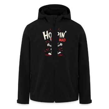 Lapin Conception d’animaux sarcastiques - Veste softshell homme en polyester recyclé Stanley/Stella - noir - Devant - AI Model Male 185 light (185cm)
