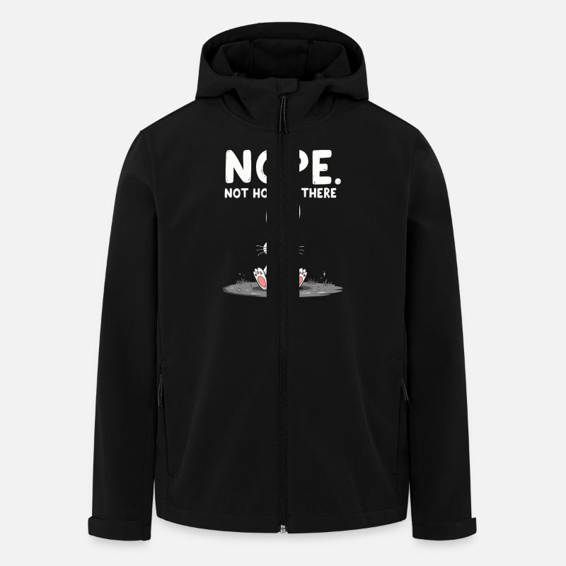 Lapin Conception d’animaux sarcastiques - Veste softshell homme en polyester recyclé Stanley/Stella - noir