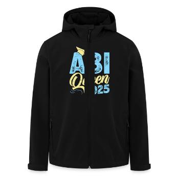 ABI QUEEN 2025 Abiturientin Abitur Geschafft - Recycelte Männer Softshell-Jacke von Stanley/Stella - Schwarz - Vorne - AI Model Male 185 light (185cm)