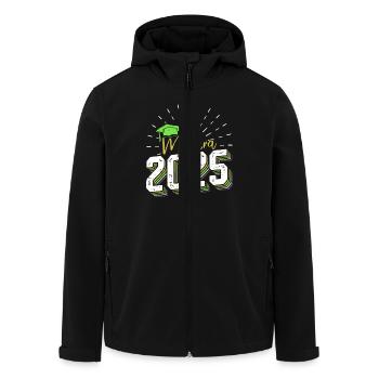 MATURA 2025 Maturant Matura Geschafft Lustiges - Recycelte Männer Softshell-Jacke von Stanley/Stella - Schwarz - Vorne - AI Model Male 185 light (185cm)